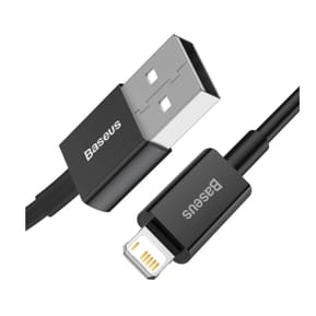 Baseus Câble de Charge et Transfert USB-Lightning Rapide 2,4A 1m Rapide Noir — image 2