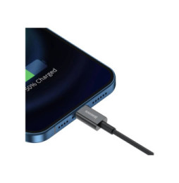 Baseus Câble de Charge et Transfert USB-Lightning Rapide 2,4A 1m Rapide Noir