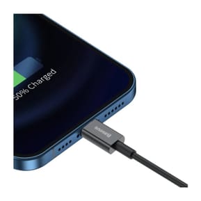 Baseus Câble de Charge et Transfert USB-Lightning Rapide 2,4A 1m Rapide Noir — image 4