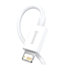 Baseus Câble de Charge et Transfert USB-Lightning Rapide 2,4A 2m Rapide Blanc — image 3