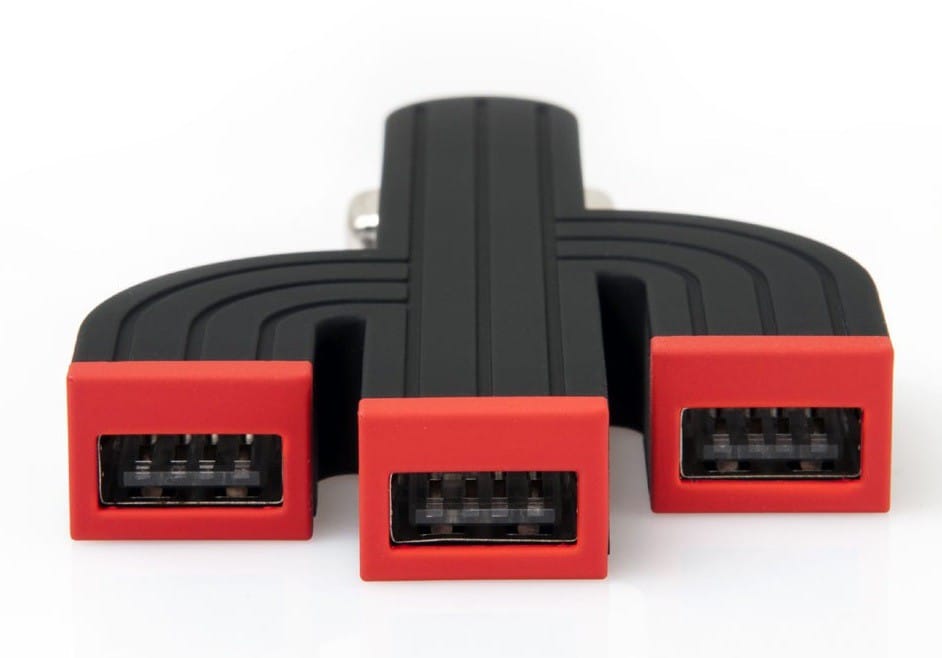 Chargeur voiture triple USB Fonemax X-Power Cactus - 4.2A