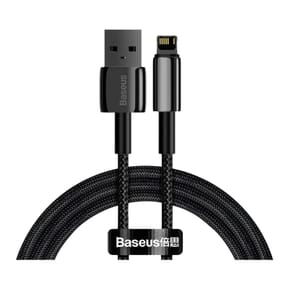 Baseus Câble de Charge et Transfert USB-Lightning Tungsten Gold 2,4A 1m Noir