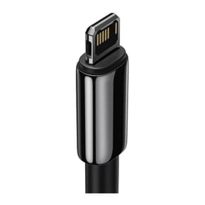 Baseus Câble de Charge et Transfert USB-Lightning Tungsten Gold 2,4A 1m Noir — image 4