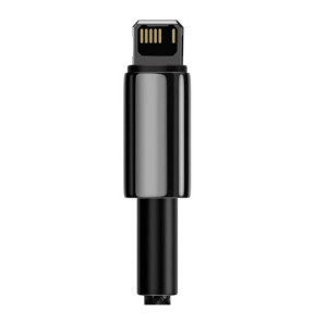 Baseus Câble de Charge et Transfert USB-Lightning Tungsten Gold 2,4A 1m Noir