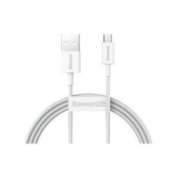 Baseus Câble de Charge et Transfert USB-MicroUSB 2A 1m Blanc