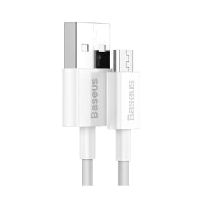 Baseus Câble de Charge et Transfert USB-MicroUSB 2A 1m Blanc — image 2