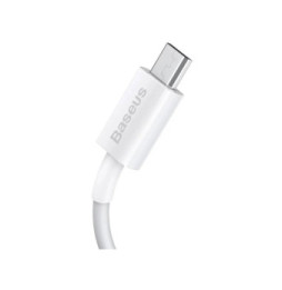 Baseus Câble de Charge et Transfert USB-MicroUSB 2A 1m Blanc