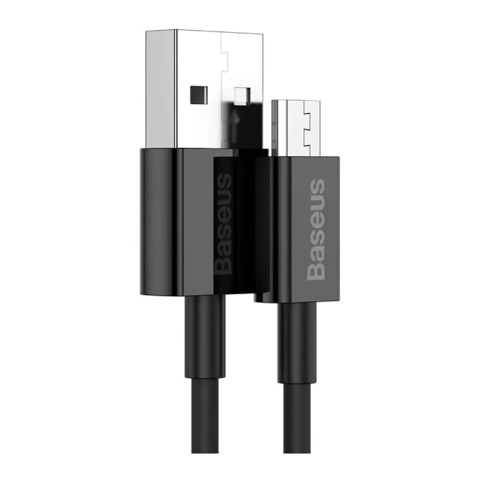 Baseus Câble de Charge et Transfert USB-MicroUSB 2A 1m Noir — image 2