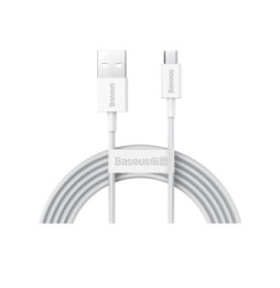 Baseus Câble de Charge et Transfert USB-MicroUSB 2A 2m Blanc