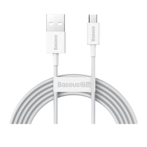 Baseus Câble de Charge et Transfert USB-MicroUSB 2A 2m Blanc