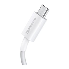 Baseus Câble de Charge et Transfert USB-MicroUSB 2A 2m Blanc — image 3