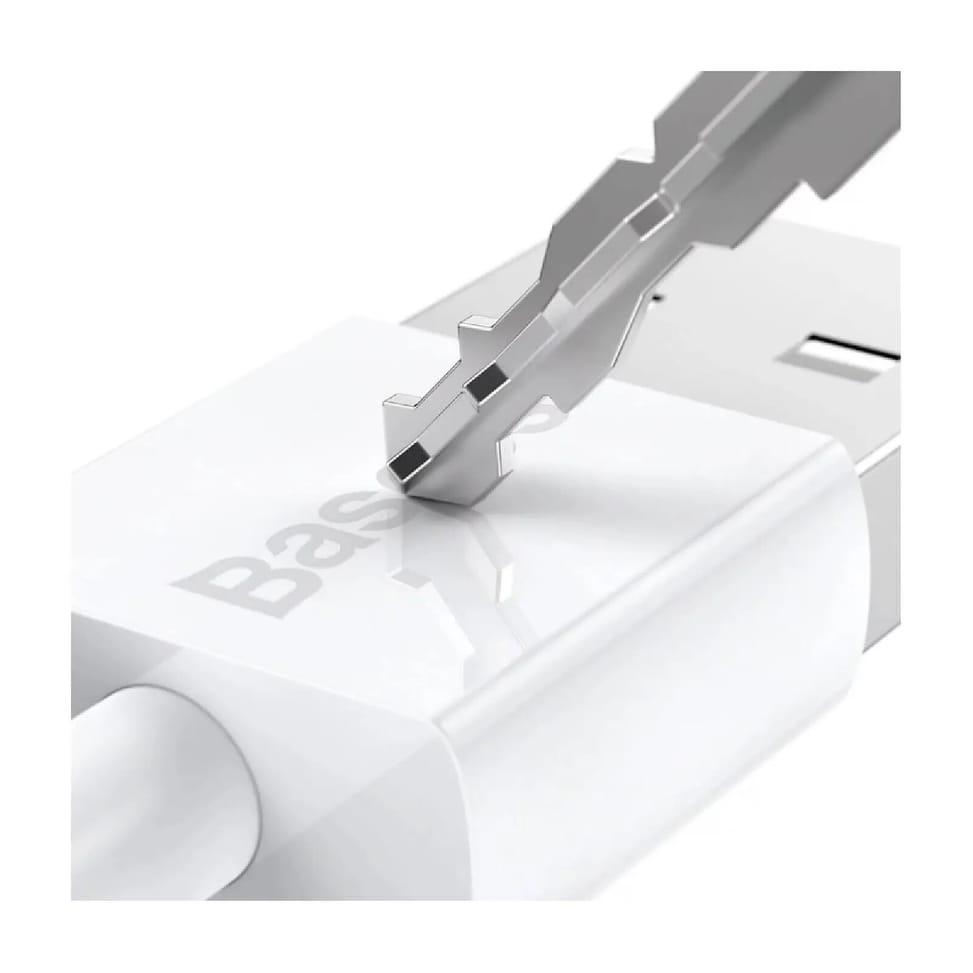 Baseus Câble de Charge et Transfert USB-MicroUSB 2A 2m Blanc — image 4