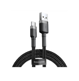 Baseus Câble de Charge et Transfert USB-USB-C 3A 1m Gris