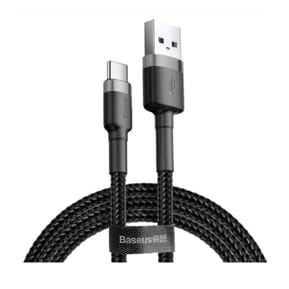 Baseus Câble de Charge et Transfert USB-USB-C 3A 1m Gris