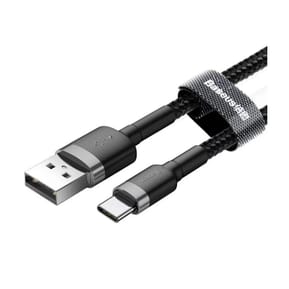 Baseus Câble de Charge et Transfert USB-USB-C 3A 1m Gris — image 2