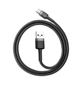 Baseus Câble de Charge et Transfert USB-USB-C 3A 1m Gris