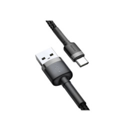 Baseus Câble de Charge et Transfert USB-USB-C 3A 1m Gris