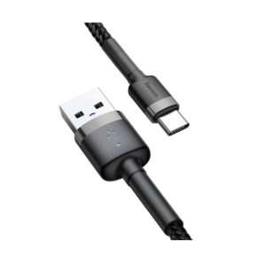 Baseus Câble de Charge et Transfert USB-USB-C 3A 1m Gris