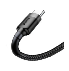 Baseus Câble de Charge et Transfert USB-USB-C 3A 1m Gris