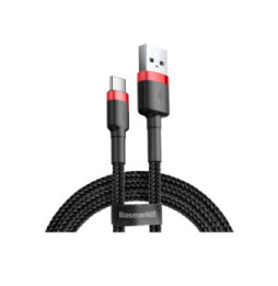 Baseus Câble de Charge et Transfert USB-USB-C 3A 1m Rouge