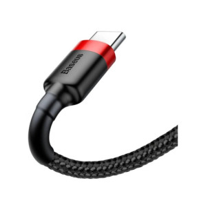 Baseus Câble de Charge et Transfert USB-USB-C 3A 1m Rouge