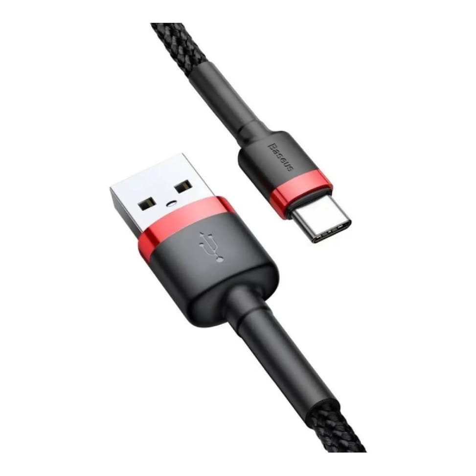Baseus Câble de Charge et Transfert USB-USB-C 3A 1m Rouge — image 4
