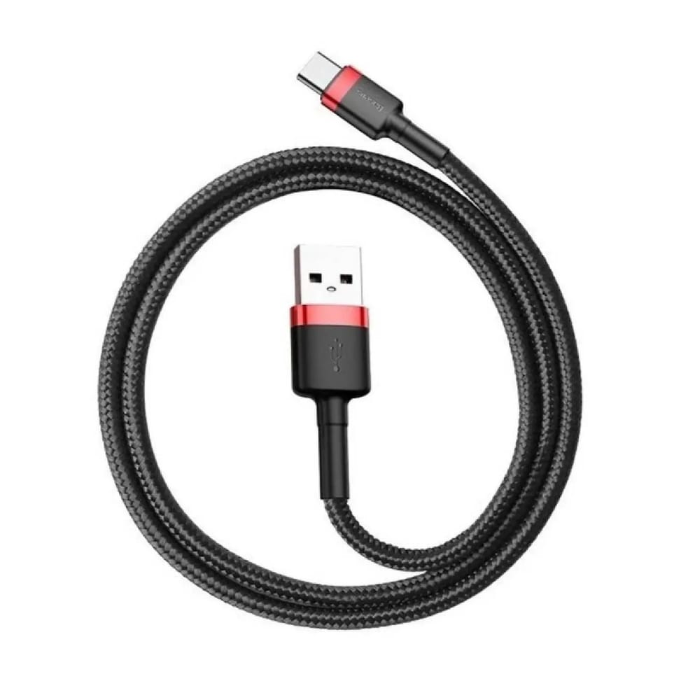 Baseus Câble de Charge et Transfert USB-USB-C 3A 1m Rouge — image 5