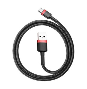 Baseus Câble de Charge et Transfert USB-USB-C 3A 1m Rouge