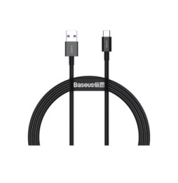 Baseus Câble de Charge et Transfert USB-USB-C 66W 1m Noir