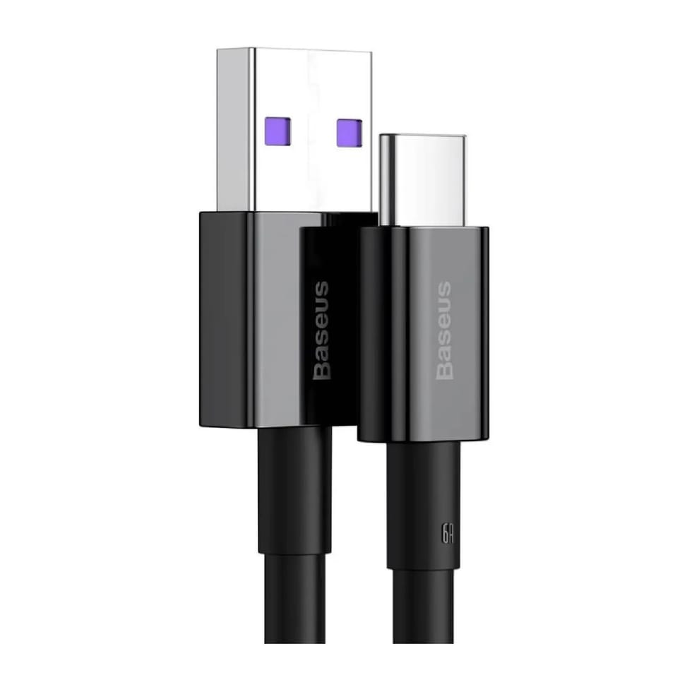 Baseus Câble de Charge et Transfert USB-USB-C 66W 1m Noir — image 2