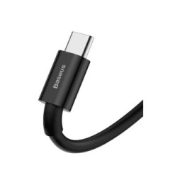 Baseus Câble de Charge et Transfert USB-USB-C 66W 1m Noir