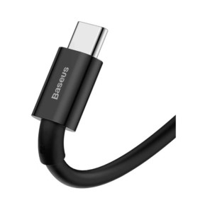 Baseus Câble de Charge et Transfert USB-USB-C 66W 1m Noir