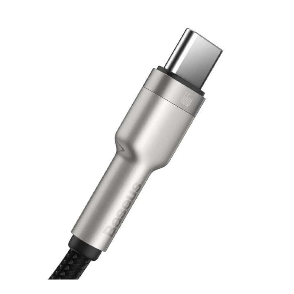 Baseus Câble de Charge et Transfert USB-USB-C 66W Cafule 25cm Noir — image 3