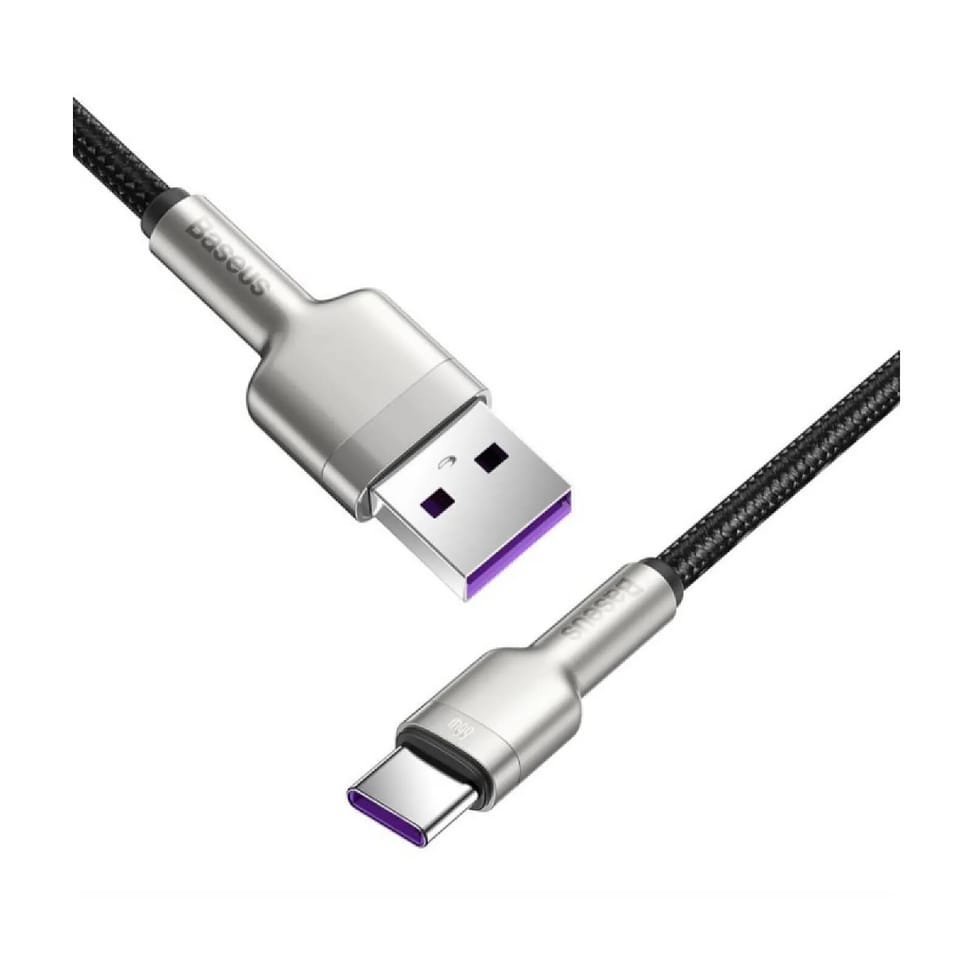 Baseus Câble de Charge et Transfert USB-USB-C 66W Cafule 25cm Noir — image 5
