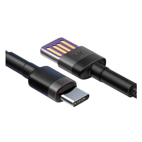 Baseus Câble de Charge et Transfert USB-USB-C Double Face 5A 1m Noir — image 4
