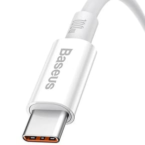 Baseus Câble de Données et de Charge USB-A / USB-C 100W 480 Mbps 0,25 mètre Blanc — image 2