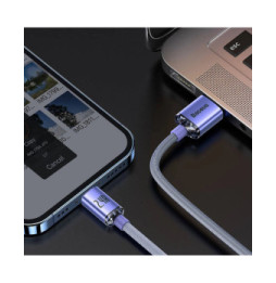 Baseus Câble Lightning vers USB 20W Modèle Crystal Shine Charge et Synchronisation 1,2m Lavande