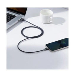 Baseus Câble Lightning vers USB 20W Modèle Crystal Shine Charge et Synchronisation 1,2m Noir