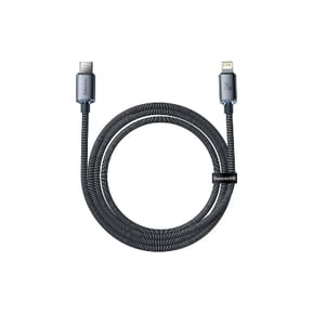 Baseus Câble Lightning vers USB-C 20W Crystal Shine Charge et Synchronisation 1,2m Noir