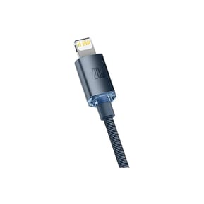 Baseus Câble Lightning vers USB-C 20W Crystal Shine Charge et Synchronisation 1,2m Noir — image 4