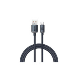 Baseus Câble USB-C vers USB-A 100W Série Crystal Shine Charge et Synchronisation 1,2m Noir
