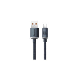 Baseus Câble USB-C vers USB-A 100W Série Crystal Shine Charge et Synchronisation 1,2m Noir