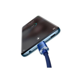 Baseus Câble USB-C vers USB-C 100W Série Crystal Shine Charge et Synchronisation 1,2m Bleu