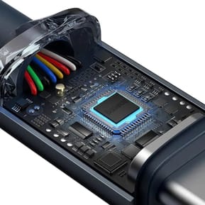 Baseus Câble USB-C vers USB-C 100W Série Crystal Shine Charge et Synchronisation 1,2m Noir — image 5