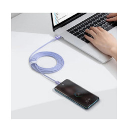 Baseus Câble USB-C vers USB-C 100W Série Crystal Shine Charge et Synchronisation 2m Lavande