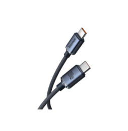 Baseus Câble USB-C vers USB-C 100W Série Crystal Shine Charge et Synchronisation 2m Noir