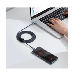 Baseus Câble USB-C vers USB-C 100W Série Crystal Shine Charge et Synchronisation 2m Noir