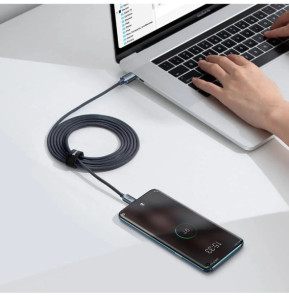 Baseus Câble USB-C vers USB-C 100W Série Crystal Shine Charge et Synchronisation 2m Noir