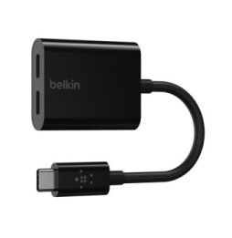 Belkin Adaptateur USB-C Connect audio + recharge (Noir)