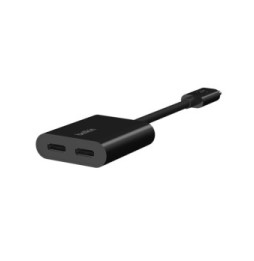 Belkin Adaptateur USB-C Connect audio + recharge (Noir)